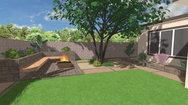 Beautiful backyard design
